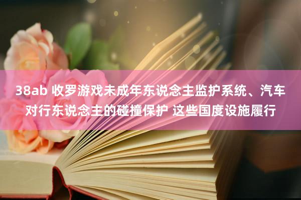 38ab 收罗游戏未成年东说念主监护系统、汽车对行东说念主的碰撞保护 这些国度设施履行