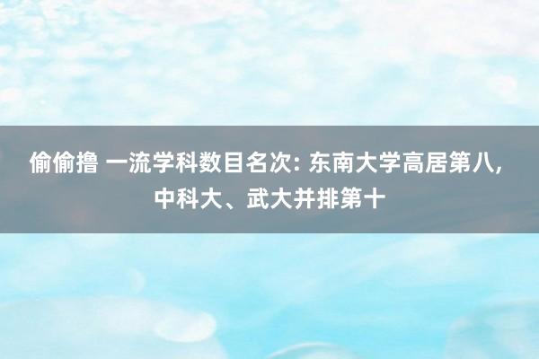 偷偷撸 一流学科数目名次: 东南大学高居第八， 中科大、武大并排第十